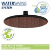 Watersaving Wood Rain Shower Head