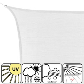 BB Sport Awning 3 m x 3 m x 3 m Coconut Triangle Sun Protection Wind Protection UV Protection Garden Patio Balcony