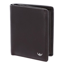 Golden Head Capri RFID Protect Billfold Coin Wallet Dark Brown, dark brown, Classic