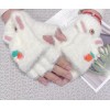 KH Guantes Calientitos De Peluche Zanahorias Unisex Invierno