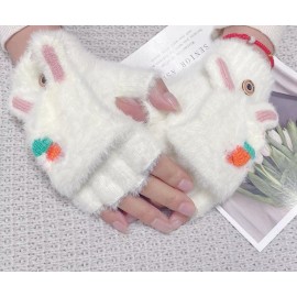 KH Guantes Calientitos De Peluche Zanahorias Unisex Invierno