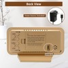 Peakeep Slim Digital Mirror Aesthetic Alarm Clock for Bedrooms Desk