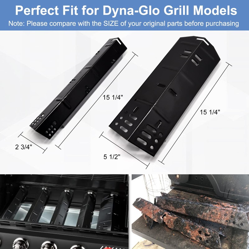 Criditpid Grill Heat Plate Replacement for Dyna-Glo 5 Burner DGH474CRP,