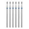 sourcing map 6pcs 120-140 Grits Diamond Grinding Bit 1.8mm Oval