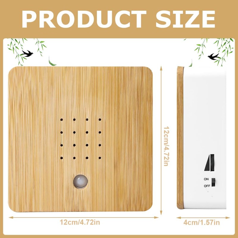 KUWUNG Bird Chirping Box with Motion Detector, Nature Sound Box