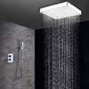8 Inch LED Shower Head, Changing Romantic Colorful Light, Low