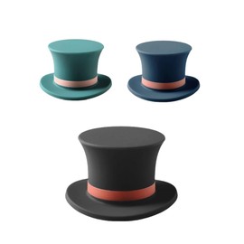 bepisof3 Pcs Silicone Magic Hat Wine Bottle Stopper - Fun and Cute Wine Stoppers for Wine Bottles, Reusable Wine Toppers, Perfect Gifts for Friends, Family, and Parties