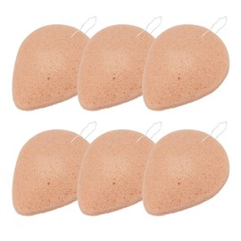 Konjaka Sponge for Face Cleansing, Pack of 6, 100% Natural
