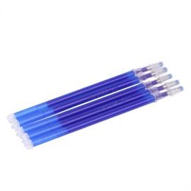 Pack of 100 Heat Erasable Pens Refills for Fabric Heat Wipe Marking Pens Refills for Tailors Sewing Quilting Dressmaking Wipe Pens Heat Erase Pens, Blue