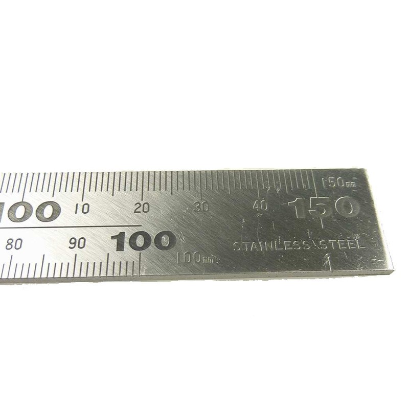 シンワ測定(Shinwa Sokutei) 曲尺 厚手広巾 建築 鉄工用 表裏cm目盛 ステン 30cm 11215