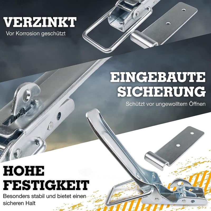 Safetytex Eccentric Lock Tension Lock - Galvanised Side Wall Lock