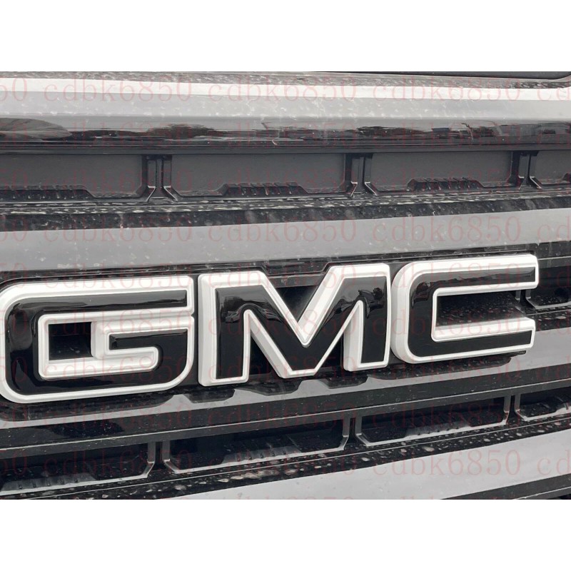 Auto Front Black White Emblem Overlay 2019-2022 GMC Sierra 1500