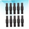 jojofuny 100 Pack 35mm Dark Brown Wooden Clips Food Sealing
