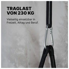 Dönges Fire Brigade Carabiner 40 x 4 mm | According to DIN 5299C - Load Capacity 230 kg | Galvanised Steel, Stable & Rust Resistant for Climbing, Hammock, Swing, Heavy Duty & Outdoor Use