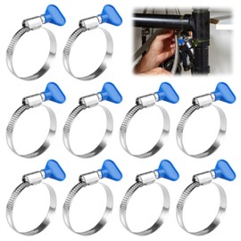 10 Stück Universal Achsmanschetten Schellen, 32 Mm-50 Mm Robuste Edelstahl Cv Schlauchschellen Set, Verstellbare Klemmschelle Achsmanschette für Die Meisten Auto