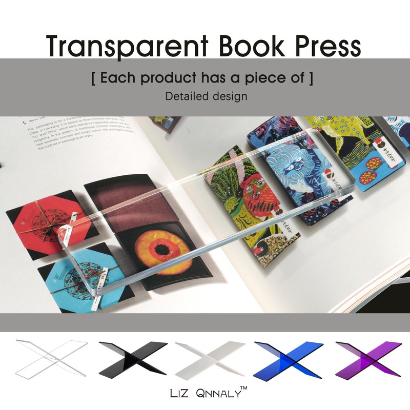 Large Clear Acrylic Book Stand - Perfect for Displaying Open