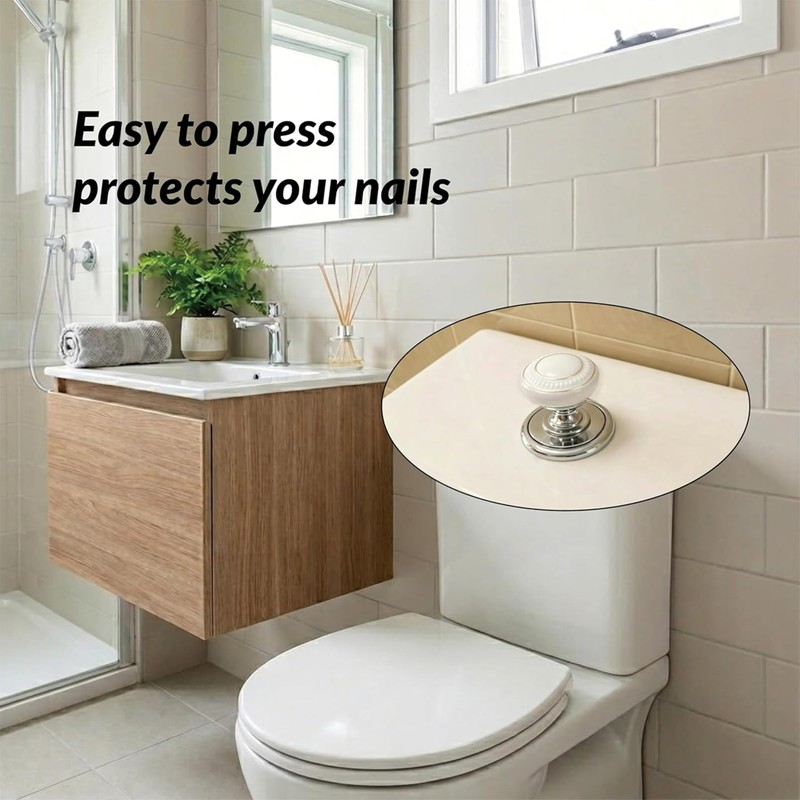 Toilet Button Pusher for Long Nails, Toilet Button Helper, Toilet