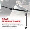 TRUCFUSION Adjustable Boat Transom Saver for Motor Engines, Roller Trailer
