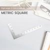 Veumoie Mini Square 10X5cm 90 Degree Stainless Steel Angle Ruler