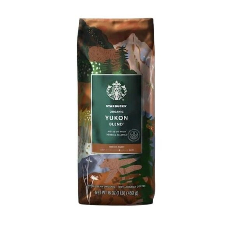 Starbucks Organic Yukon Blend 1 Pound Bag of Medium Roast