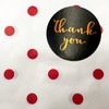 CuteBox Company 100pcs 4" x 6" Red Polka Dot on