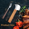 Rocker Knife, Steak Knife for Meat Cutting, Stainless Steel Curved
