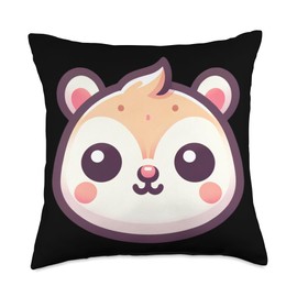 Cute Squirrel Obsession For Men Women Kids Throw Pillow