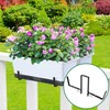 Adnee Set of 4 Double Sided Planter Box Brackets-Adjustable Window