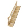 Miniature Stairs 1:12 Scale Dollhouse Furniture Wooden Handrail DIY Unpainted