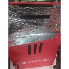 DOORDASH LG Insulated Pizza Delivery Bag 19x19x6 w/Carry Straps (NEW)