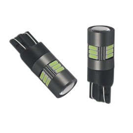 Eluseastar T10 194 LED Side Light Bulbs Ice Blue 12V-24V W5W 168 161 12961 with Projector For Car Backup Interior Dome Number Plate Lamp, 2 Pack