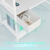 TIQLAB Gaming Desk 47 inch with Power Outlet and LED