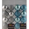 DP Set Of 16 Ice Blue And Silver Christmas Tree