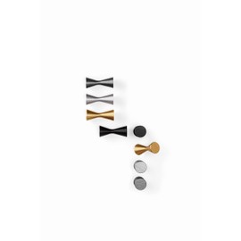 Gedotec DIABOLO 7014 Coat Hook Vintage Coat Hook Wall Coat Hook 21 x 50 mm Brushed Brass Aluminium Hook for Screwing Wall Hook Towel Hook