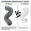 5FT Dryer Vent Hose 4 Inch, Heavy Duty 5-Layer Flexible