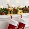2PCS Christmas Stocking Holders for Mantle, Stocking Hangers for Mantel