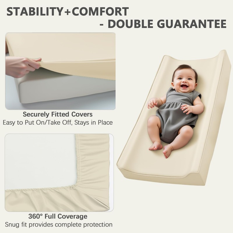 Vegan Leather Changing Pad Cover - 31"X 16" - Waterproof