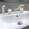 Aqua Vista 26-K82CS-CH-AV Two Handle Kitchen Sink Faucet with Side