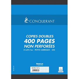 CONQUÉRANT SEPT 100104884 Conquerant Foolscap Paper DIN A4 Squared 200 Sheets