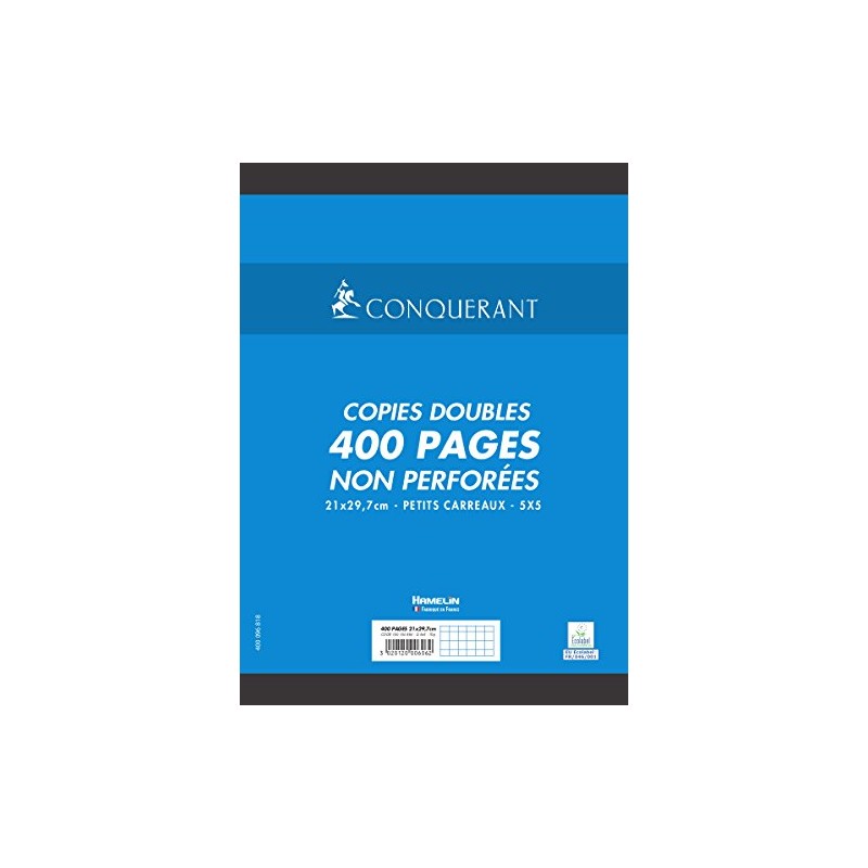 CONQUÉRANT SEPT 100104884 Conquerant Foolscap Paper DIN A4 Squared 200