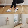 GOIOOIA Acrylic Corner Shower Stool for Shaving Legs 11.65" D