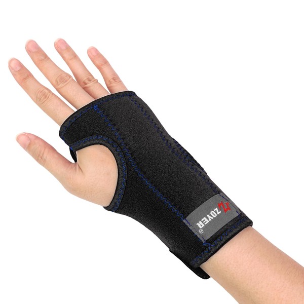 ZOYER Wrist Splint for Carpal Tunnel Syndrome, Wrist Brace with Splint Stabilizer, Reversible Fit Left or Right Hand, Recovery Series
