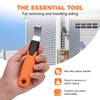 Vinyl Siding Removal Tool - Extra Long Handle, Steel Blade,