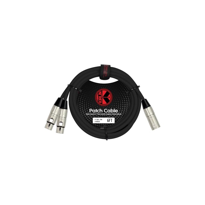 Kirlin Cable Y-301-06 - 6 pies - XLR macho a