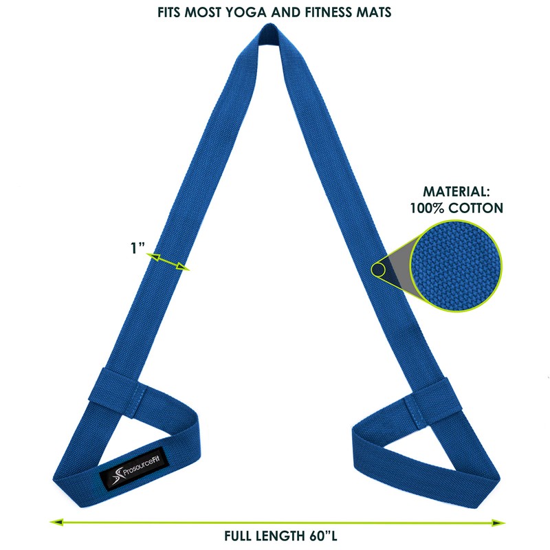 ProSource Cotton Yoga Mat Carry Strap, Yoga Mat Not Included