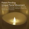 Softflame Flameless Candle - 6" x 10.5"Ivory - Flickering Moving