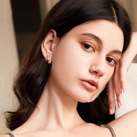 ALEXCRAFT 14K Small Gold Hoop Earrings Set for Women Huggie Earrings for Multiple Piercings Jewelry Set 9 Pairs