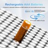 BENNTOP 8 Pack NI-MH AAA Rechargeable Battery for Panasonic,550mah 1.2V