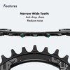 DJC Bike Chainring Direct Mount 6mm Offset Round Chainring for