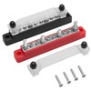 RED WOLF 150A 12V Bus Bar with Cover, 4 x